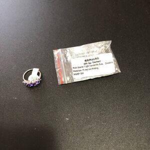 Oh So Sweet Light Tanzanite Cubic Zirconia Ring.  Size 8